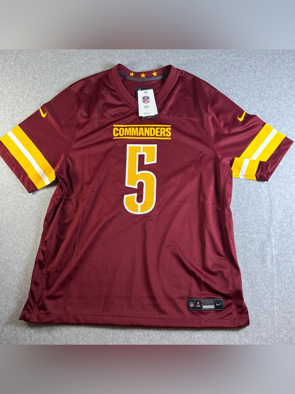 Nike Men's Washington Commanders Jayden Daniels #5 Jersey size 2XL NWT